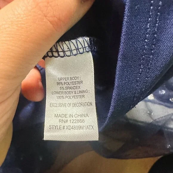 Chenault Girl Long Sleeve Heart Glitter Tutu Hem Dress Girls Size 4/5 - Picture 7 of 7